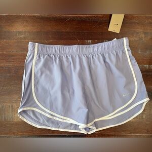 Nike Lavender Running Shorts with White Accents